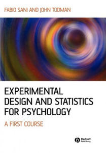 Experimental Design and Statistics for Psychology - A First Course - 2865678045