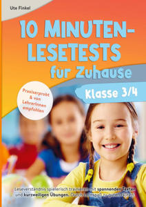 10 Minuten Lesetests fr Zuhause Klasse 3/4 Deutsch - 2877630748