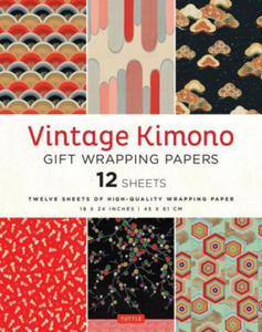 Vintage Kimono Gift Wrapping Paper - 12 Sheets: 18 X 24 Inch (45 X 61 CM) High-Quality Wrapping Paper - 2876227840