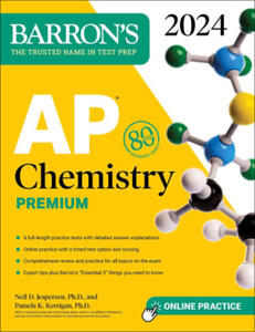 AP Chemistry Premium, 2024: 6 Practice Tests + Comprehensive Review + Online Practice - 2876028819