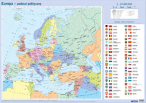 Mapa w tubie. Polityczna. Europa - 2875136368