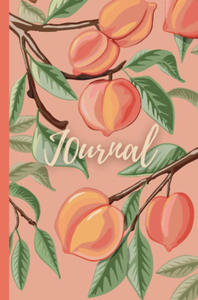 Notebook | Journal with digitally handmade Illustrated Hardcover | Peach - 2877640392