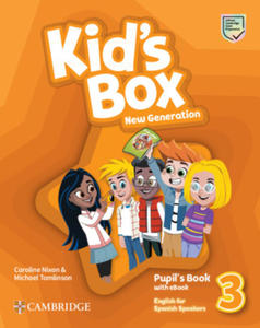 Kid's Box New Generation Level 3 Pupil's Book with eBook English for Spanish Speakers - 2878436752