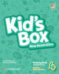 Kid's Box New Generation Level 4 Activity Book with Home Booklet and Digital Pack English for Spanish Speakers - 2878171654