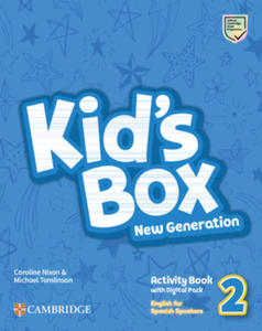 Kid's Box New Generation Level 2 Activity Book with Home Booklet and Digital Pack English for Spanish Speakers - 2875912831