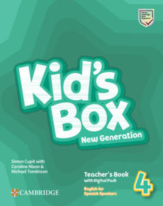 Kid's Box New Generation Level 4 Teacher's Book with Digital Pack English for Spanish Speakers - 2877167851