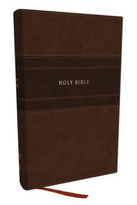 NKJV Holy Bible, Personal Size Large Print Reference Bible, Brown, Leathersoft, 43,000 Cross References, Red Letter, Comfort Print: New King James Ver - 2876622952