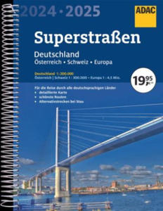 ADAC Superstraen 2024/2025 Deutschland 1:200.000, sterreich, Schweiz 1:300.000 - 2875133881