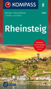 KOMPASS Wander-Tourenkarte Rheinsteig: 1:50.000 - 2875134710