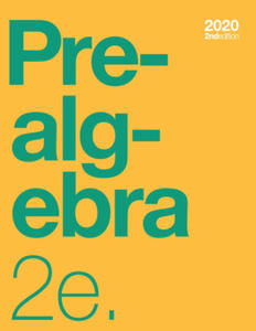 Prealgebra 2e - 2876040103