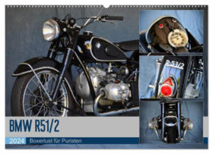 BMW R 51/2 (Wandkalender 2024 DIN A2 quer), CALVENDO Monatskalender - 2877639696