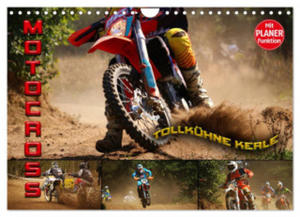 Motocross - tollkhne Kerle (Wandkalender 2024 DIN A4 quer), CALVENDO Monatskalender - 2877969596