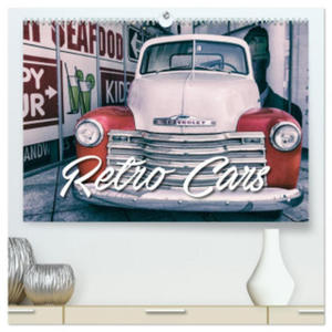 Retro Cars (hochwertiger Premium Wandkalender 2024 DIN A2 quer), Kunstdruck in Hochglanz - 2877634941