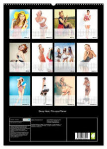 Sexy Hexi. Pin-ups-Planer (hochwertiger Premium Wandkalender 2024 DIN A2 hoch), Kunstdruck in Hochglanz - 2877774159