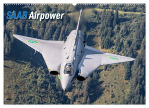 Saab Airpower (Wandkalender 2024 DIN A2 quer), CALVENDO Monatskalender - 2877632860