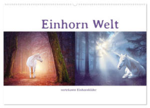 Einhorn Welt - vertrumte Einhornbilder (Wandkalender 2024 DIN A2 quer), CALVENDO Monatskalender - 2877639623