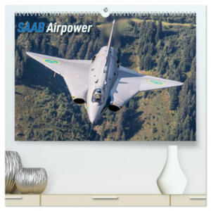 Saab Airpower (hochwertiger Premium Wandkalender 2024 DIN A2 quer), Kunstdruck in Hochglanz - 2877639572