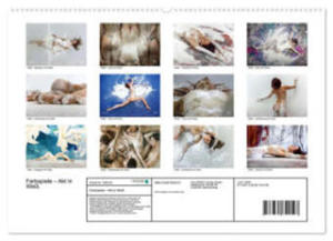 Farbspiele - Akt in Wei (hochwertiger Premium Wandkalender 2024 DIN A2 quer), Kunstdruck in Hochglanz - 2877639534