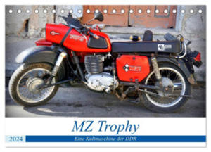 MZ Trophy - Eine Kultmaschine der DDR (Tischkalender 2024 DIN A5 quer), CALVENDO Monatskalender - 2877628072