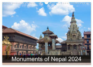 Monuments of Nepal 2024 (Wall Calendar 2024 DIN A3 landscape), CALVENDO 12 Month Wall Calendar - 2877638899