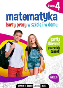 Matematyka. Karty pracy w szkole i w domu klasa 4. Wydanie 2023 - 2877302238