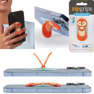 zipgrips Fuchs | 2 in 1 Handy-Griff & Aufsteller | Sicherer Griff | Halter fr Smartphones | Perfekte Selfies | Ideal fr Videos - 2878176308