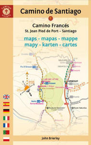 Camino de Santiago Maps (Camino Francs): St. Jean Pied de Port - Santiago de Compostela - 2877044046