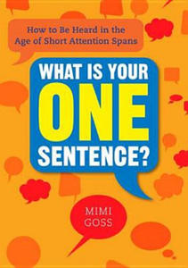 What Is Your One Sentence? - 2878436562