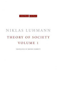 Theory of Society, Volume 1 - 2866670552