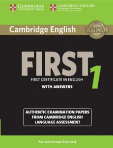 Cambridge English First 1 for Revised Exam from 2015 Student's Book with Answers - 2826620393