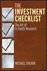 Investment Checklist - The Art of In-Depth Research - 2863621528