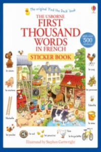 First Thousand Words in French Sticker Book - 2875336082