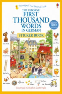 First Thousand Words in German Sticker Book - 2871890962