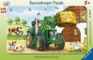 Ravensburger Kinderpuzzle - 06044 Traktor auf dem Bauernhof - Rahmenpuzzle fr Kinder ab 3 Jahren, mit 15 Teilen - 2874805706