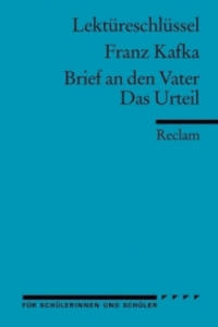 Lektreschlssel Franz Kafka 'Brief an den Vater' / 'Das Urteil' - 2876933309