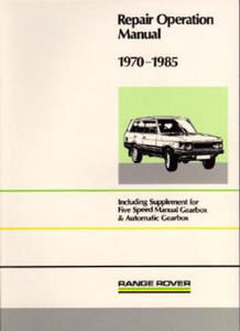 Range Rover Repair Operation Manual 1970-1985 - 2877864801