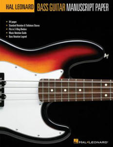 Hal Leonard Bass Guitar Manuscript Paper - 2878786687