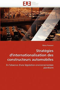 Strategies d'internationalisation des constructeurs automobiles - 2878626951