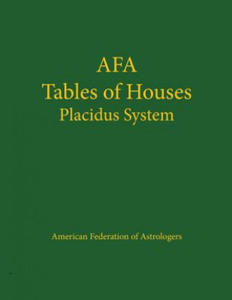 Afa Tables of Houses: Placidus System - 2866867041