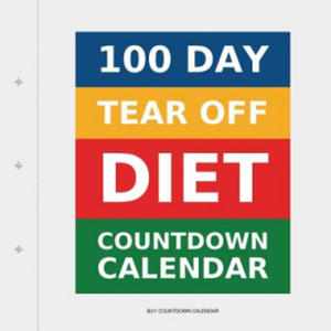 100 Day Tear-Off Diet Countdown Calendar - 2878320342