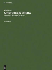 Aristoteles: Aristotelis Opera. Volumen I - 2867138865