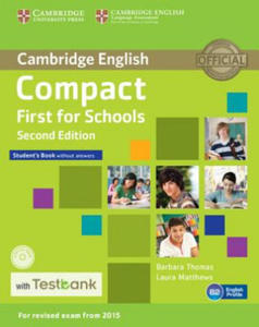 Compact First for Schools Student's Book without Answers with CD-ROM with Testbank - 2873482886
