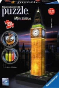 Ravensburger 3D Puzzle Big Ben bei Nacht 12588 - Das berhmte Bauwerk als Night Edition mit LED - 2861981333