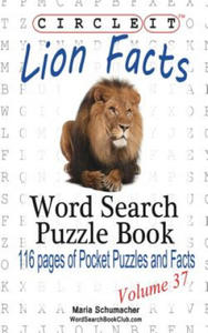 Circle It, Lion Facts, Word Search, Puzzle Book - 2867123152