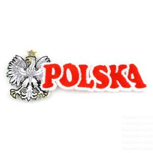 Naszywka haftowana napis Polska - 2862365271