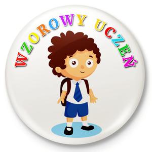 Button przypinka, pin Wzorowy Ucze - 2862365497