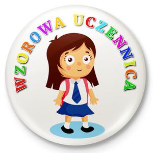 Button przypinka, pin Wzorowa Uczennica - 2862365498