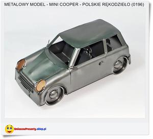 Metalowy model MINI COOPER Polskie rkodzieo dla kolekcjonera - 2852570168