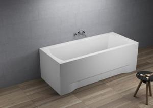 Wanna akrylowa prostoktna INES 160 x 75 cm produkcji Polimat - 2871399604