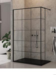 Kabina prysznicowa prostoktna Walk-in 120x30x200 cm New Modus Black produkcji New Trendy EXK-0261/EXK-0255 - 2861432086